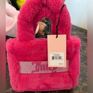Fuzzy juicy mini tote bag